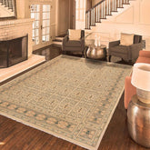 handmade Transitional Kafkaz Beige Lt. Brown Hand Knotted RECTANGLE 100% WOOL area rug 8 x 10